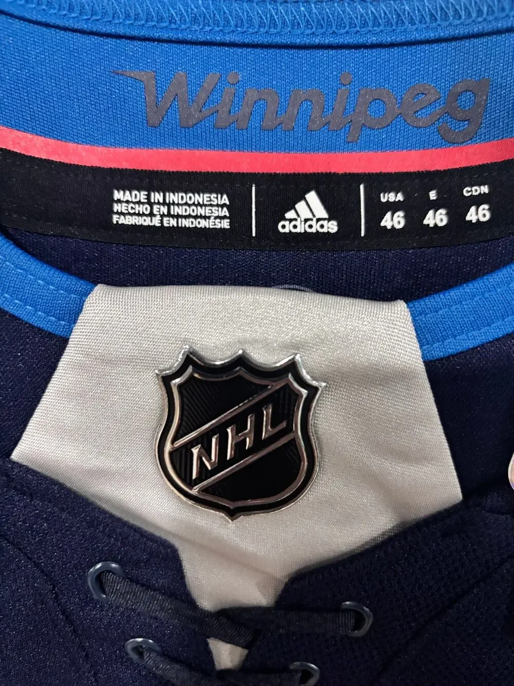 Winnipeg Jets Scheifele Navy and White NHL Jersey #55
